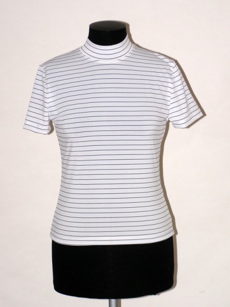 Dámské elastické tričko se stojáčkem bílé 5258 Sabatti 44