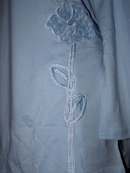 Pyžamo dámské s dlouhým rukávem Prako modré