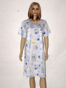 Těhotenská a kojící bavlněná noční košile 5061 Prako S