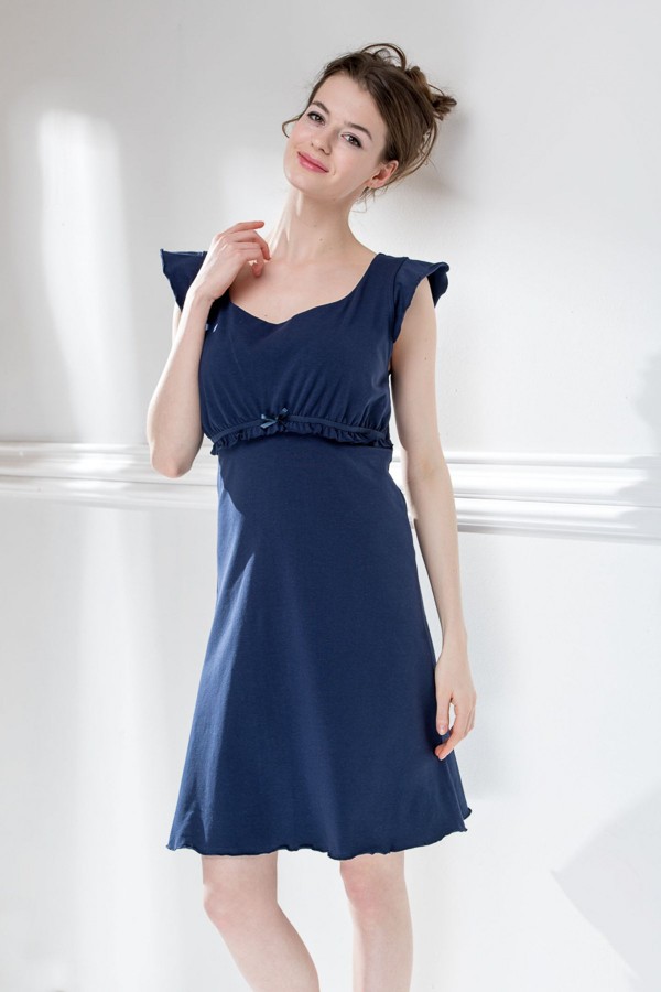 Modré bavlněné domácí šaty 387370 Timo S, M, L, XL