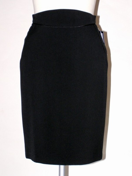 Černá úzká sukně s podšívkou 2107 Andrea Martiny 36, 38