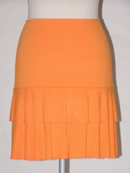 Oranžová krátká letní zvonová sukně 6058 Sabatti 38