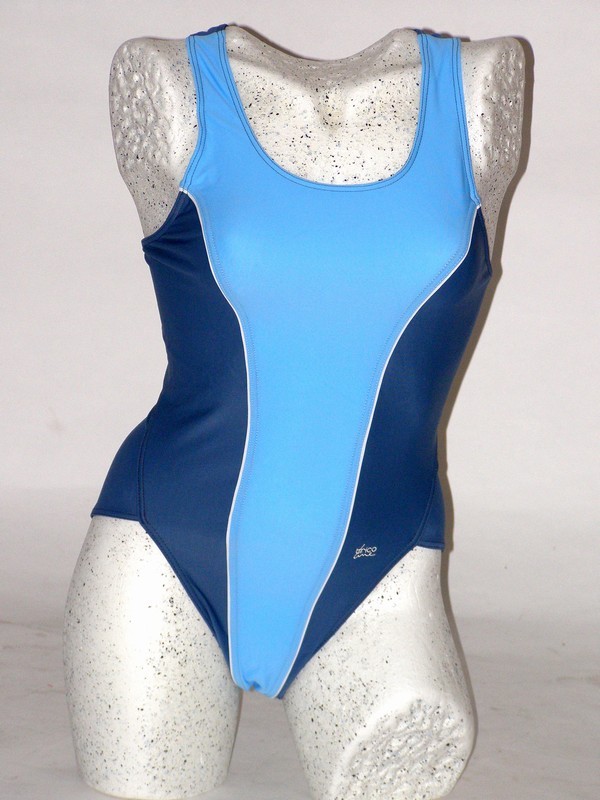 Dámské modré sportovní plavky 4970 Trico line S