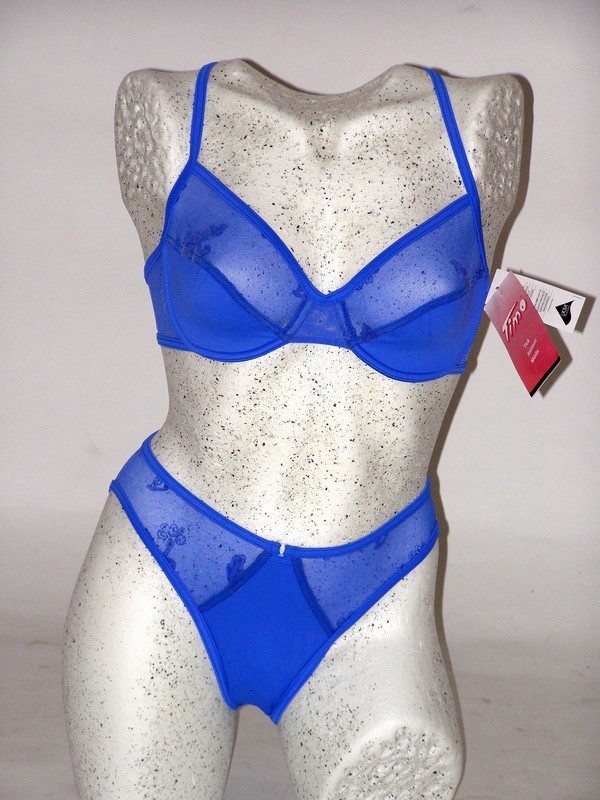 Dvoudílné plavky s kosticí modré 8825 Timo 75 C