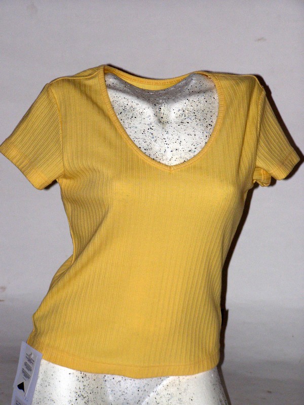 Dámské bavlněné tričko žluté