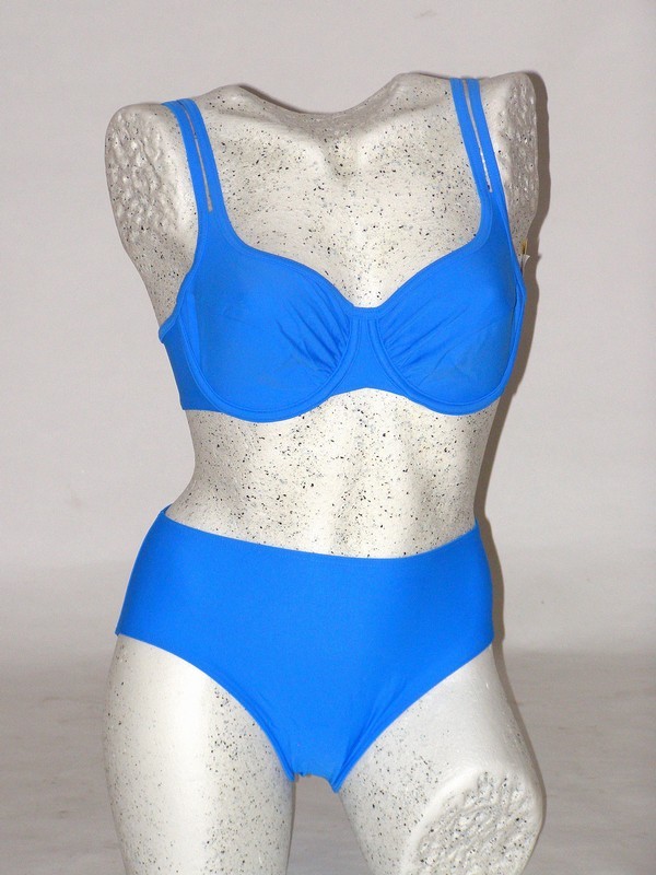 Dámské dvoudílné plavky s kosticí modré 8636 Timo 75 E