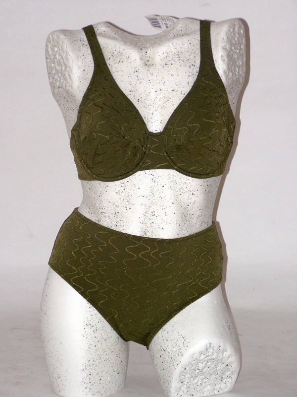Dámské dvoudílné plavky s kosticí 8836 zelené Timo 80 D