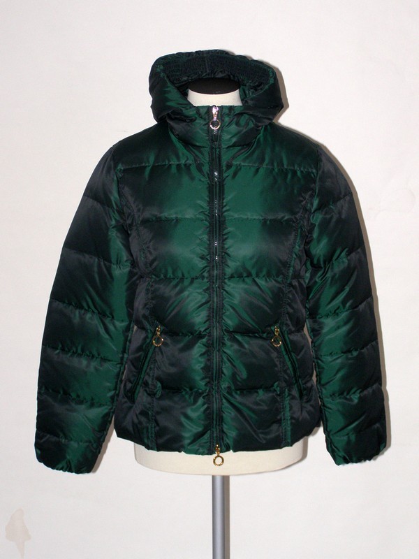 Dámská zimní péřová prošívaná bunda 1008 Veltex zelená 44