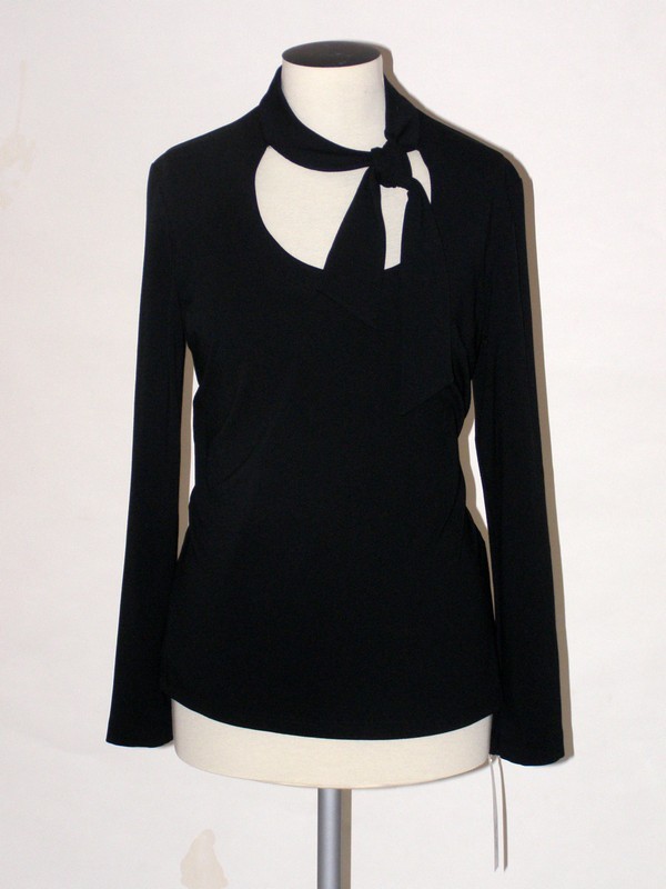 Tričko dámské elegantní s vázačkou 8109 Andrea Martiny 44, 46