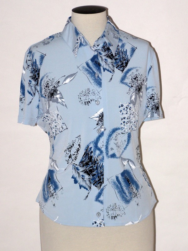 Dámská elastická košile s krátkým rukávem 10095 Sabatti 44