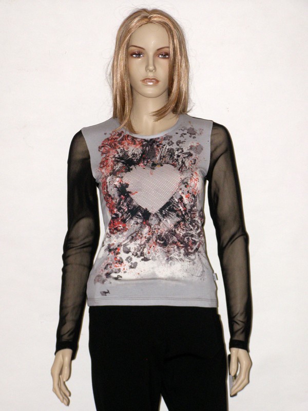 Černé elegantní dámské tričko 9412 Andrea Martiny 36