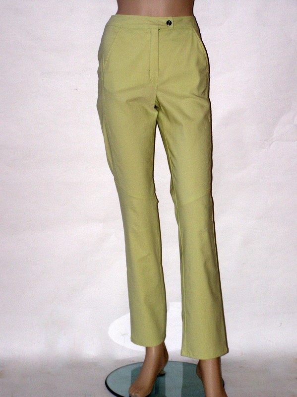 Zelené letní úzké kalhoty 1076 Izabela 38, 40