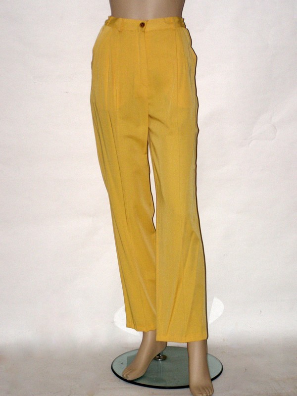 Žluté letní kalhoty do pasu 8051 Izabela 36, 38, 40