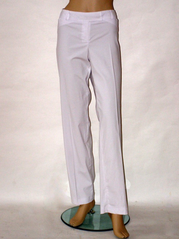 Bílé letní elegantní kalhoty 0908 Andrea Martiny 44