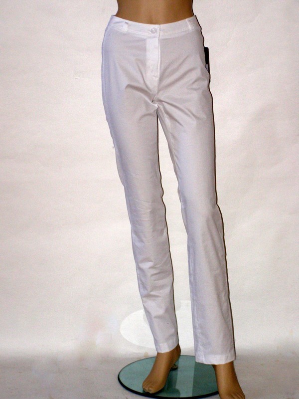 Bílé letní úzké kalhoty 0912 Andrea Martiny 36