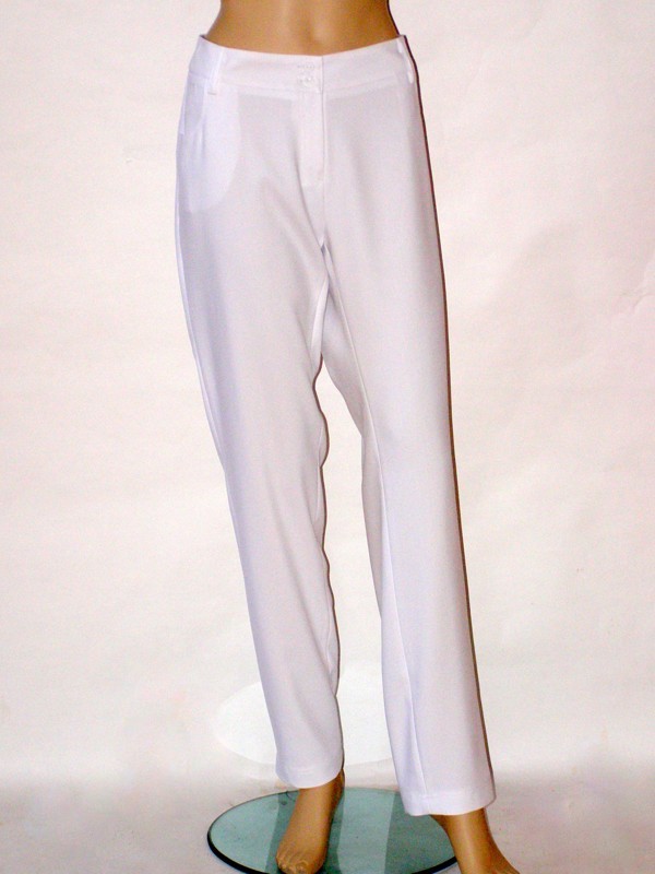 Bílé elegantní úzké kalhoty 1013 Andrea Martiny 46