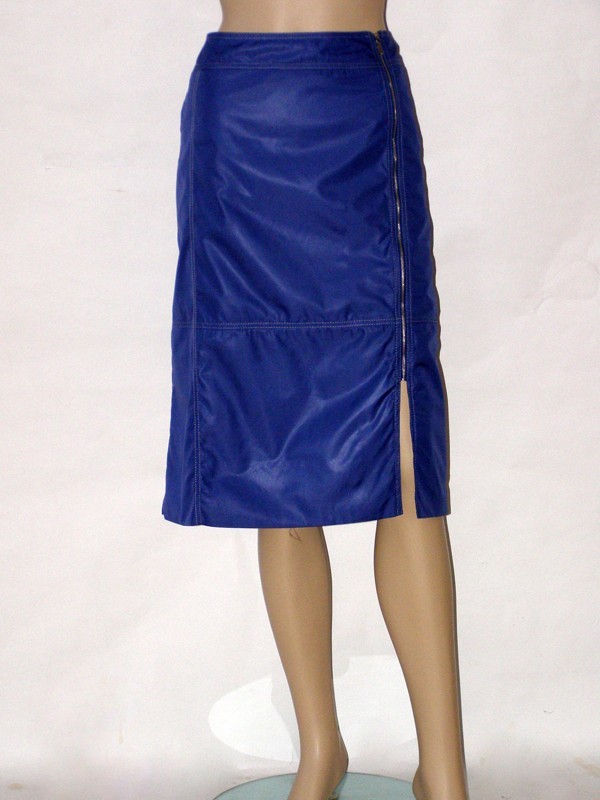 Modrá šusťáková sukně 2113 Andrea Martiny 46