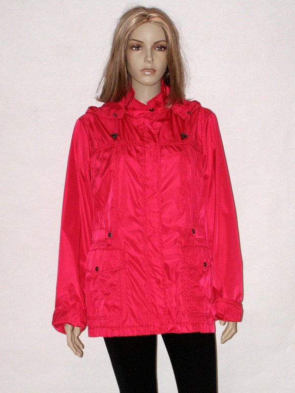 Červená letní bunda s kapucí BE1012 Veltex 46, 48
