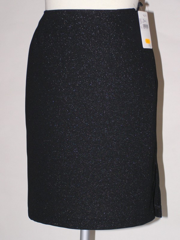 Společenská sukně úzká černá s podšívkou 026900 Izabela 38
