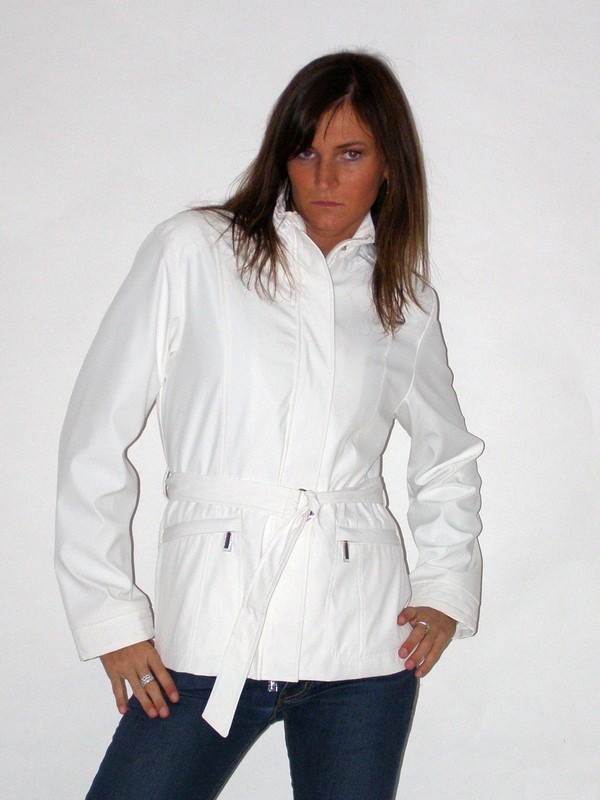 Elegantní letní dámská bunda se stojáčkem 5122 Veltex 42 bílá